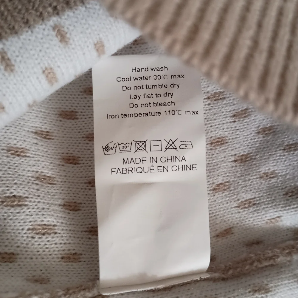 Unbranded‎ Deer Print Fairisle Nordic Cabin Prairie Preppy Winter Sweater Medium